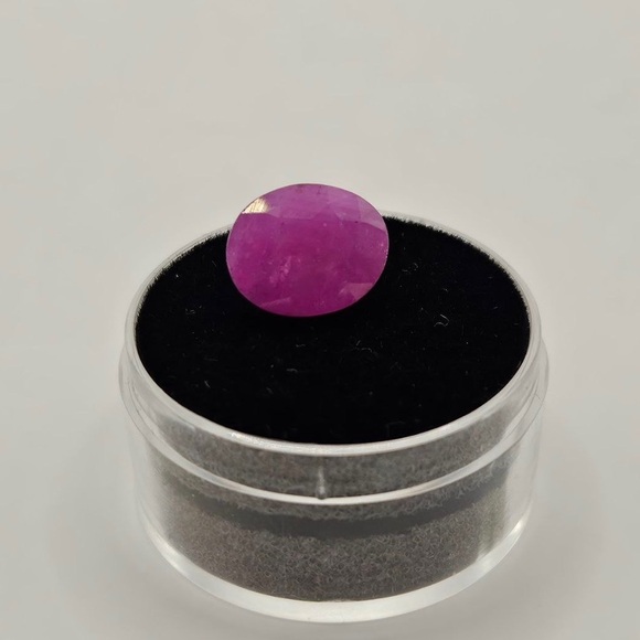 6.38 cts Natural Ruby Fuschia Red Loose Gemstone - Picture 1 of 2